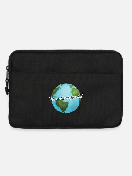 Menschheitsfamilie Friedensbewegung - Laptoptasche 13" - Schwarz