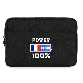El Salvador und Frankreich ernähren sich zu 100% - Laptoptasche 13" - Schwarz - Vorne
