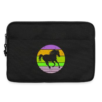 Étalon Cheval de galop Amour Chevaux Islandais Chevaux - Sacoche pour ordinateur portable 13 pouces - noir - Devant