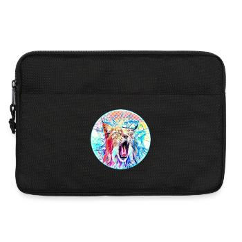 Chat lynx en liberté un chat sauvage - Sacoche pour ordinateur portable 13 pouces - noir - Devant
