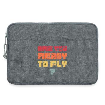 Sind Sie bereit zu fliegen? - Laptoptasche 13" - Grau meliert - Vorne
