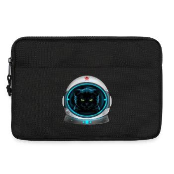 angry space cat Astronaut - Laptoptasche 13" - Schwarz - Vorne