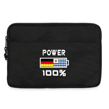 Deutschland und Uruguay Power 100% - Laptoptasche 13" - Schwarz - Vorne