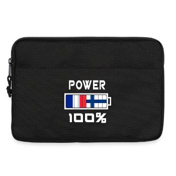 Finland and France power 100% - Laptop bag 13" - black - Front