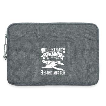 Fils ingénieur électricien - Sacoche pour ordinateur portable 13 pouces - gris chiné - Devant