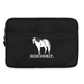 Vintage Pferde Islandpferde Spruch Pferdenarr - Laptoptasche 13" - Schwarz - Vorne