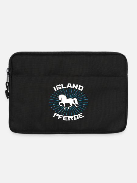 Pferde Isländer Statement Islandpferde Pferdeliebe - Laptoptasche 13" - Schwarz