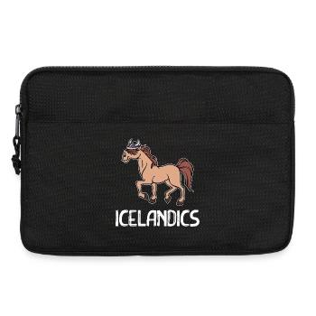 Chevaux islandais Chevaux Chevaux islandais Fan Cheval Amour - Sacoche pour ordinateur portable 13 pouces - noir - Devant