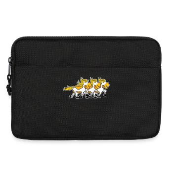 Poulains Chevaux Amour Du cheval Fou de cheval Chevaux islandais - Sacoche pour ordinateur portable 13 pouces - noir - Devant
