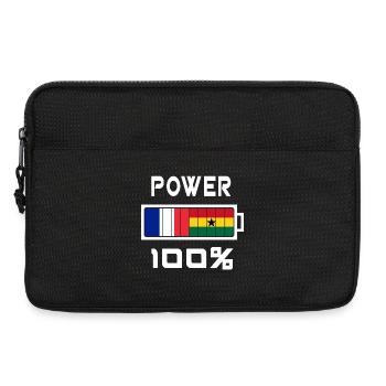 Ghana and France feed 100% - Laptop bag 13" - black - Front