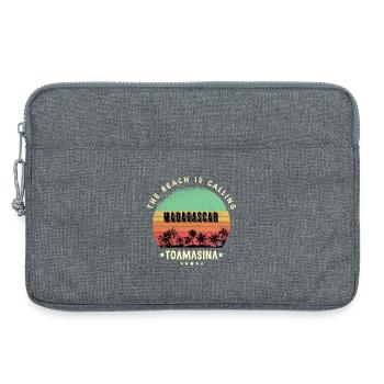 Toamasina Madagaskar Strand Design - Laptoptasche 13" - Grau meliert - Vorne