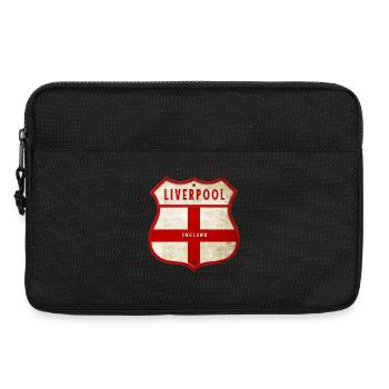 Armoiries de Liverpool Angleterre - Sacoche pour ordinateur portable 13 pouces - noir - Devant