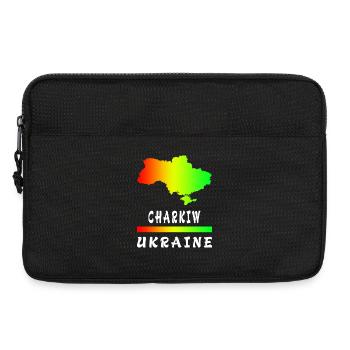 Charkiw Ukraine Regenbogen Design - Laptoptasche 13" - Schwarz - Vorne
