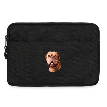 Dogue De Bordeaux Aquarelle pour chien Illustration - Sacoche pour ordinateur portable 13 pouces - noir - Devant