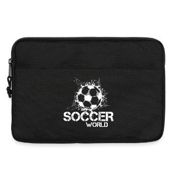 Soccer Fußball Symbol Ball Explosion Illustration - Laptoptasche 13" - Schwarz - Vorne