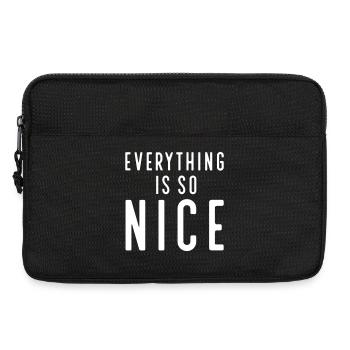 Lustige Sprüche - Laptoptasche 13" - Schwarz - Vorne