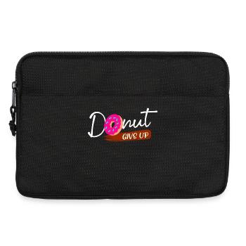 Sweets Statement Donut Snacking Baking - Laptop bag 13" - black - Front