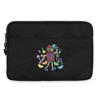 Cool Süßigkeiten Bonbon Naschkatzen Nachspeise - Laptoptasche 13" - Schwarz - Vorne