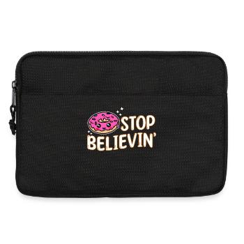 Donut Statement Naschen Backen Nachspeise Lecker - Laptoptasche 13" - Schwarz - Vorne