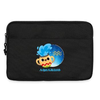 Sternzeichen Wassermann - Laptoptasche 13" - Schwarz - Vorne