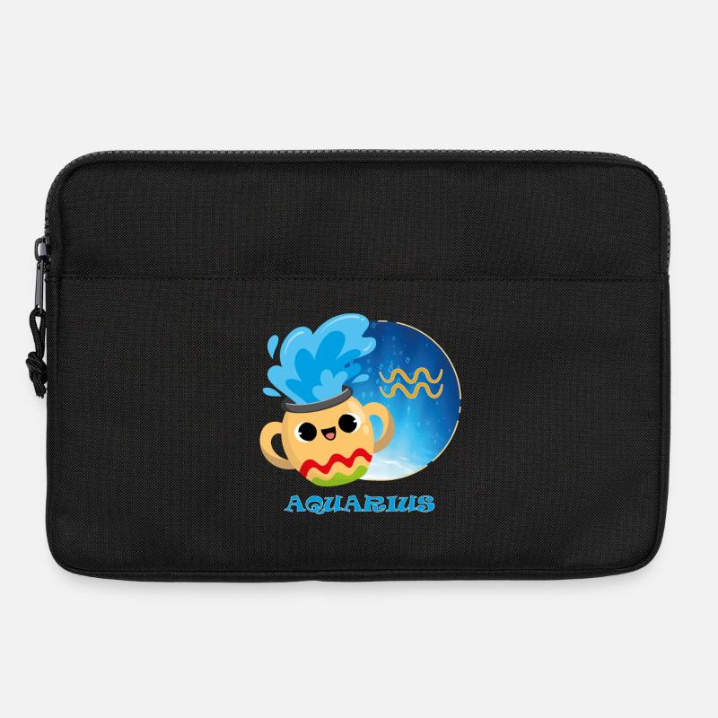 Sternzeichen Wassermann - Laptoptasche 13" - Schwarz