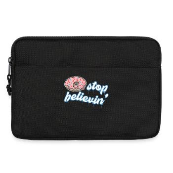 Naschen Donut Süßigkeiten Statement Nachspeise - Laptoptasche 13" - Schwarz - Vorne
