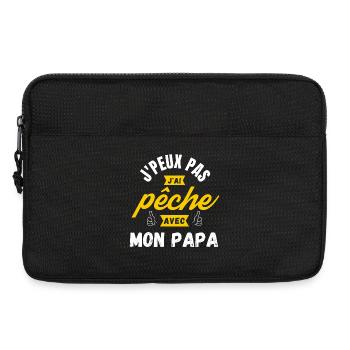 I can not I have fishing with my dad - Laptop bag 13" - black - Front
