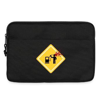 Danger: Station d’essence - Sacoche pour ordinateur portable 13 pouces - noir - Devant