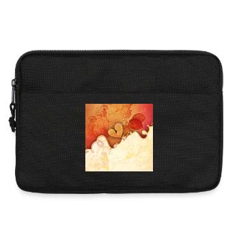Wunderbare Blumen mit Herz. - Laptoptasche 13" - Schwarz - Vorne