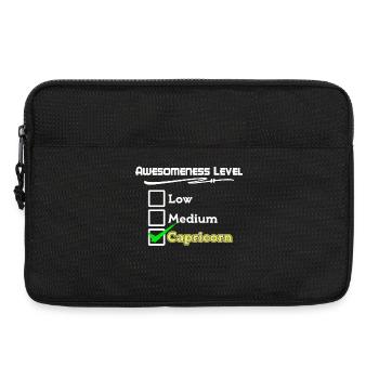 Déclaration ésotérique Horoscope Capricorne Marées - Sacoche pour ordinateur portable 13 pouces - noir - Devant