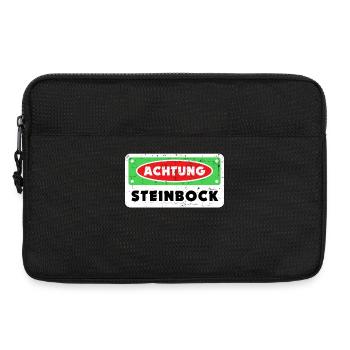 Sternzeichen Steinbock Galaxie Statement Horoskop - Laptoptasche 13" - Schwarz - Vorne