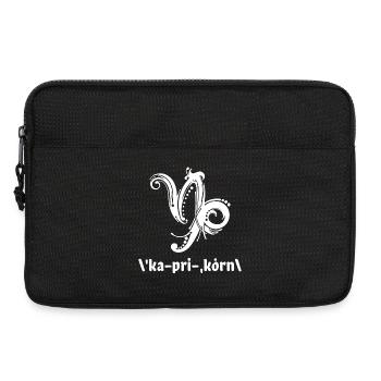 Tierkreis Horoskop Steinbock Galaxie Konstellation - Laptoptasche 13" - Schwarz - Vorne