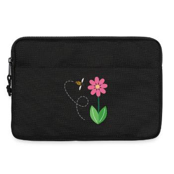 The Flower and the Bee - Laptop bag 13" - black - Front