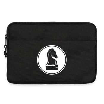 rook Pferd Symbol Logo icon Grafik Illustration - Laptoptasche 13" - Schwarz - Vorne