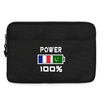 Pakistan und Frankreich sind an der Macht - Laptoptasche 13" - Schwarz - Vorne