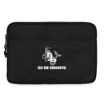Horoskop Tierkreis Steinbock Statement Aberglaube - Laptoptasche 13" - Schwarz - Vorne