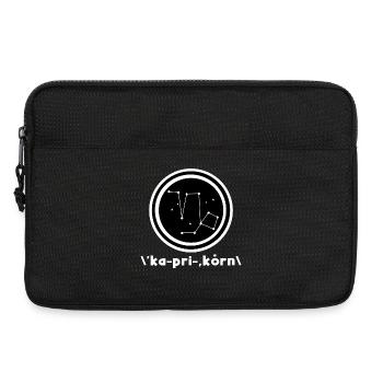 Astrologie Horoskop Steinbock Sternbild Galaxie - Laptoptasche 13" - Schwarz - Vorne