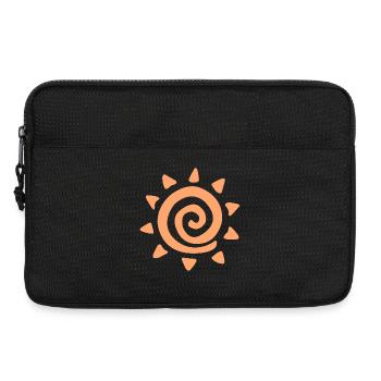 Logo soleil simple - Sacoche pour ordinateur portable 13 pouces - noir - Devant