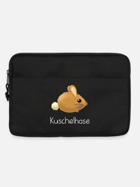 Kuschelhase - Laptoptasche 13" - Schwarz