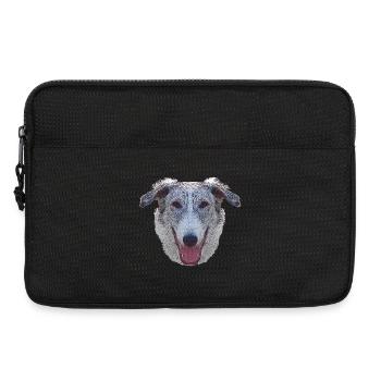 coole hundemotive, Barsoi gesicht - Laptoptasche 13" - Schwarz - Vorne