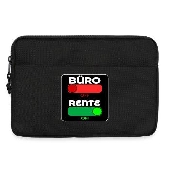 Abschiedsgeschenke für Rentner - RENTE - Laptoptasche 13" - Schwarz - Vorne