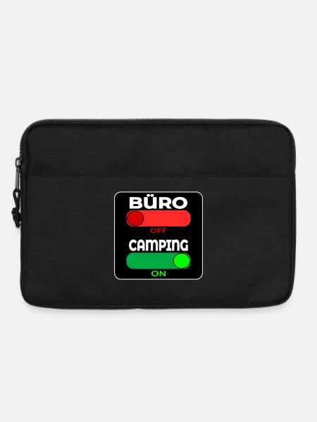 CAMPING SPRÜCHE - Laptoptasche 13" - Schwarz