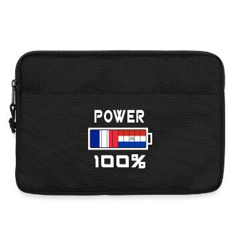 Paraguay and France Power 100% - Laptop bag 13" - black - Front