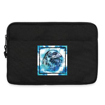Le Corbeau Bleu, Cadeaux Animal - Sacoche pour ordinateur portable 13 pouces - noir - Devant