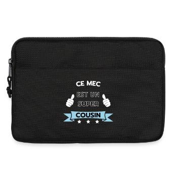 Ce mec est super cousin - Sacoche pour ordinateur portable 13 pouces - noir - Devant