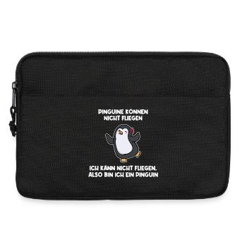 Antarktis Tier Humorvoll Pinguin Statement Zoo - Laptoptasche 13" - Schwarz - Vorne