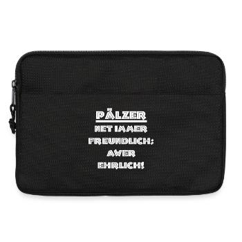 schenken pfälzer, pälzer, net immer freundlich... - Laptoptasche 13" - Schwarz - Vorne