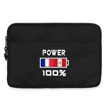 Peru and France Power 100% - Laptop bag 13" - black - Front