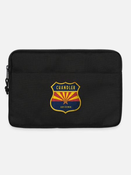 Chandler Arizona Flaggen Wappen Design - Laptoptasche 13" - Schwarz