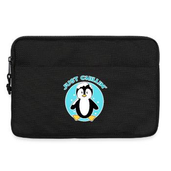Pinguin Statement Eis Kalt Vogel Schnee Tier - Laptoptasche 13" - Schwarz - Vorne